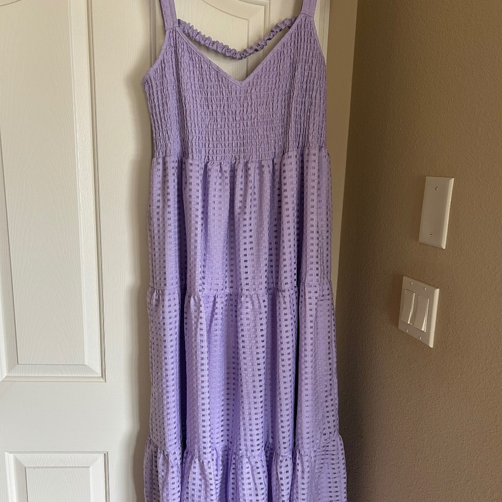 Eloquii lavender maxi dress